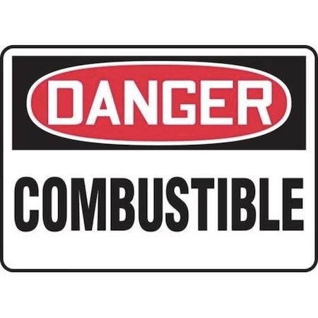 Accuform OSHA DANGER SAFETY SIGN COMBUSTIBLE MCHL141XV MCHL141XV